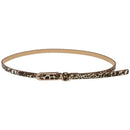 Fashion Lady Women Waistband Pu Leather Belt (Leopard) I1Z7