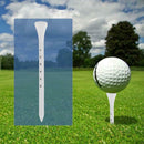 80pcs 83mm Wooden Professional Golf Tees System White Striped Digital Scale