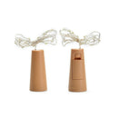 10LED Cork String Fairy Light Waterproof Wedding Party Decor Lamp (White)