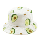 Small Fresh Literary Avocado Fisherman Hat Unisex Summer Outdoor Travel Vis