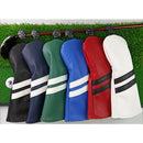 3Pack Durable Golf Wood Head Cover Waterproof Wood Driver Headcover Sleeve Black