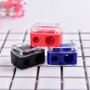 Precision Cosmetic Pencil 2 Holes Sharpener for Eyebrow Lip Liner Eyeliner ES