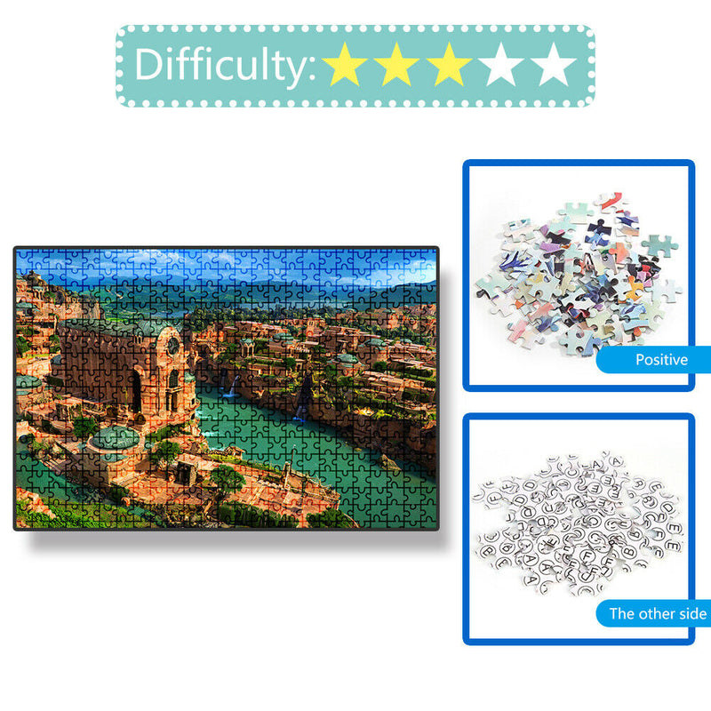 1000pcs DIY Paper Jigsaw Emerald City Puzzle Toys Educational Picture Decor
