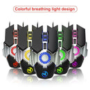USB Wired Gaming Mouse 7 Color Breath Light Ergonomic Programmable Mice