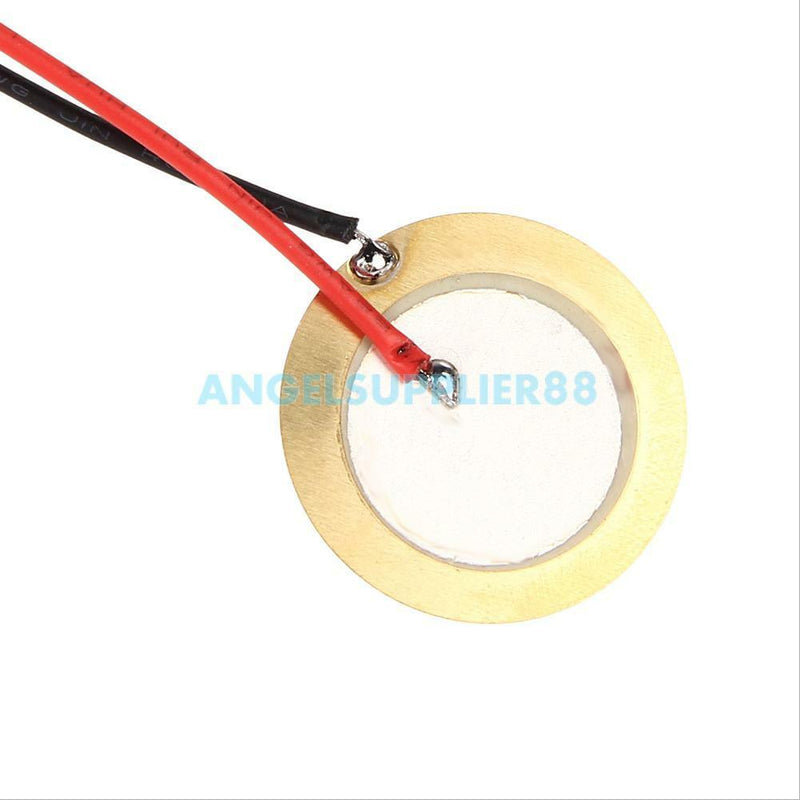 12x 27mm Piezo Discs with Leads Drum Trigger Acoustic Pickup Cigar Box Guitar