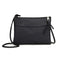 Fashion Women PU Patchwork Messenger Shoulder Bag Crossbody Small Bag(Black