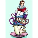 5D DIY Full Drill Diamond Painting Cups Girl Stitch Embroidery Mosaic Kit