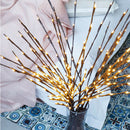 LED Willow Branch Lamp Tall Vase Twig Battery Warm Lamp for Home Decoration