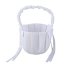 Satin Bow Wedding decoration Flower girl Small flower basket