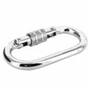 Carbon Steel Climbing Carabiner Screw Lock Hiking Rope For 25KN Clip . Hook L1H6