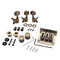 Practical Alloy 3-Strings Cigar Box Guitar Roller Saddle Bridge Musical