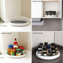 1* Round Rotating Tray Spice Rack Kitchen Revolving Storage Organize Rack J9E1