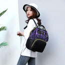Star Sky Print Mommy Maternity Backpacks Nursing Baby Nappy Bags (Purple) SN9F