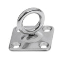 2pcs 316 Stainless Steel Thick  Square Sail Shade Pad Eye Plate Boat Rigging