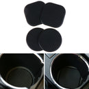 2Pcs Black square car accessories water cup slot non-slip carbon fiber look m 3C