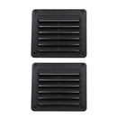 2x Square 5.5 x5" Boat Louver Air Vent Ventilation Cover for Marine RV Black