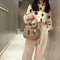 Retro Women Girls Hollow Straw Handbags Beach Handmade Woven Drawstring Totes