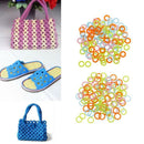 20pcs Crochet Ring Circle Hook Plastic Cabone Ring for DIY Crochet Crafts
