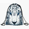 Pattern Drawstring Gym Bag Cute Backpack Gift Polyester School Rucksack R4H6