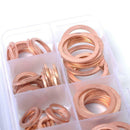 120 Pieces M6 M8 M10 M12 M14 M16 M18 M20 Copper Washers Flat Ring 8 Sizes