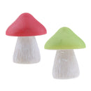 2x Solar Powered Mushroom LED Light Pathway Lamp Outdoor Garden Lights A+B