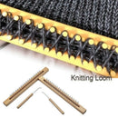 Knitting Loom and Crochet Hook Set Sewing Tools Accessory Wooden Board Knit Z2Y2