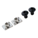 2 Pairs of Metal Buckle Screws Nuts Pads Screws Bolts Accessories