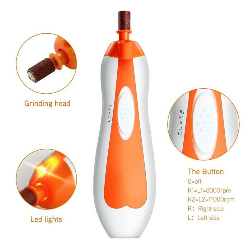 Pet Nail Grinder Upgraded Dog Nail Grinder Powerful Nail Clipper For Gentle