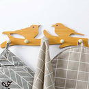 Wooden Self-Adhesion Seamless Hat Towel Coat Wall Decor Clothes Hangers Rac G3Q6