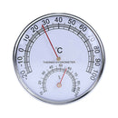 A5 Portable Hygrometer Round Sauna Thermometer Measuring Metal Case Steam Room