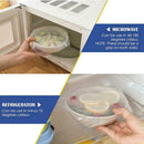 3X Reusable stretch Lid Silicone Wraps Seal Vacuum Cover Keeping Food Fresh E7V2