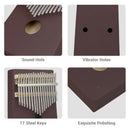 17 Key Kalimba Wood Mbira Finger Thumb Piano with Tune Hammer Christmas Gift