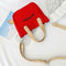 Letter Print Shoulder Satchel Handbags Canvas Women Crossbody Bags (Red) A#S