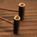 Eco-friendly Bamboo Plate Display Tea Cake Stand Tea Utensils Black Bamboo