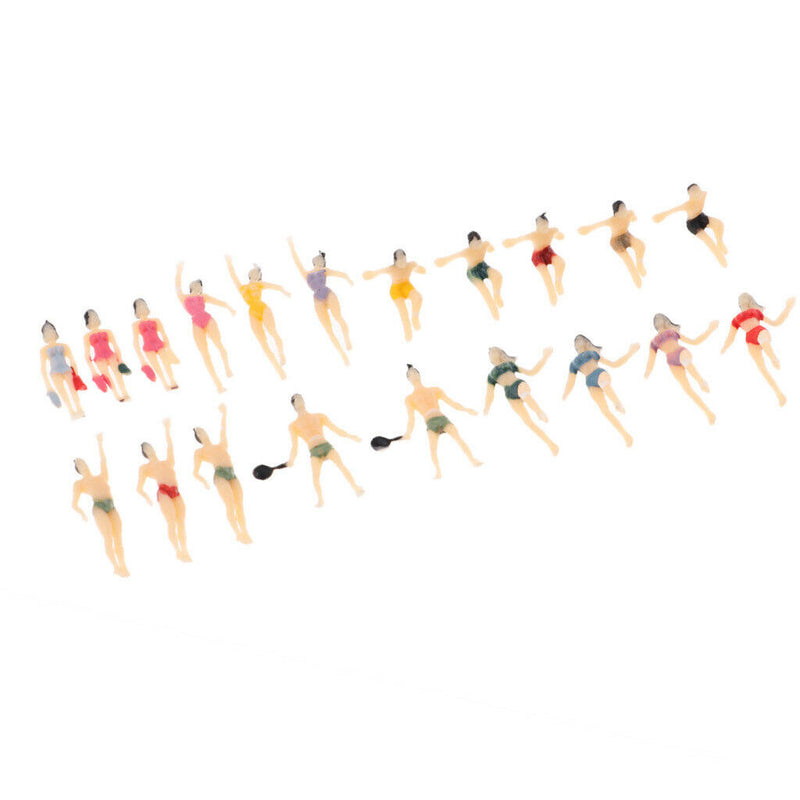40x HO Gauge Painted 1:100 Peoples Passenger Set Scenery Landscape Decor