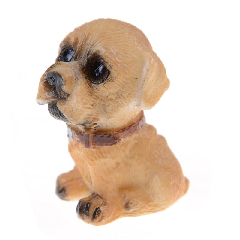 12pcs/set Dog Puppy Collections Gardening Ornaments Animal Figures Toys  OZ