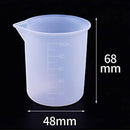 6Pcs Silicone Measuring Cups For 100Ml 10Ml, Diy Glue Tools Cup Making Hand H5N6