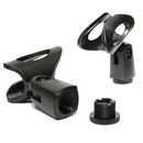 Universal Handheld Microphone Clip Stand Rack for 26-30mm Dia Mic, Black
