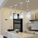 Modern Crystal Iron Ceiling Light Pendant Lamp Dining Room Chandelier Decor New