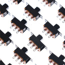 Black 20pcs 5V 0.3A SS12F32 Mini SPDT Slide Switch for Small DIY Power AD  Z