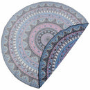 Round Print Bohemian Mandala Tapestry Wall Hanging Picnic Beach Towel Blank E6C9
