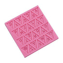 Cooking Flag Shape 26 Letters Silicone Mold Chocolate Cake Tools M&O