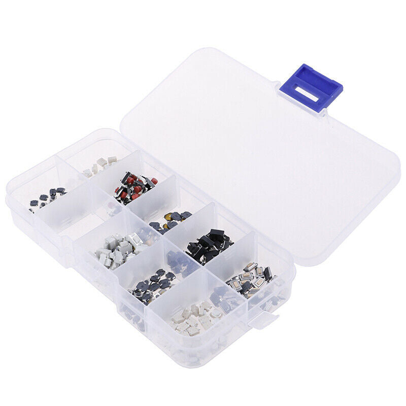 10 Types 250pcs Mixed Tactile Push Botton Switch Car Key Remote Microswitch K Gw