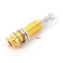 1pc Brass Electric Guitar Bass Input/Output Mono Long Threaded Jack So Nly