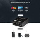 HW-201Q Mini HDMI Splitter Bi-Direction 1x2/2x1 4K Video Adapter Switcher