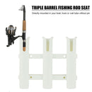 3 Tubes Outdoor Boat Rod Holder Nylon Plastic Fishing Pole Support Bracket A