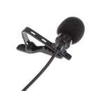 Wired 3.5mm Lavalier Clip On Microphone Condenser Mic with Carry Bag for Audio