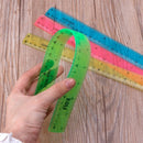 Soft 30cm Ruler Multicolour Flexible Creative Stationery Rule School Supply New