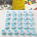 26Pcs Plastic Uppercase,Lowcase Letters&10Pcs Numbers Shape Cake Fondant Mo