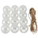 12Pcs 80MM Hanging Tealight Holder Glass Globes Terrarium Wedding Candle Ho